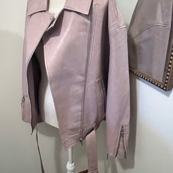 Avec Les Filles Faux Leather Moto Jacket - Picture 5 of 10